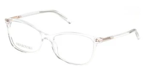 Swarovski SK5239 026 Transparent Plastic Cat Eye Eyeglasses Frame 51-15-140 - Picture 1 of 1