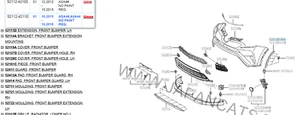 521120R050 Genuine OEM Toyota RAV4 16- Passenger Front Bumper Molding Extension - Picture 1 of 8