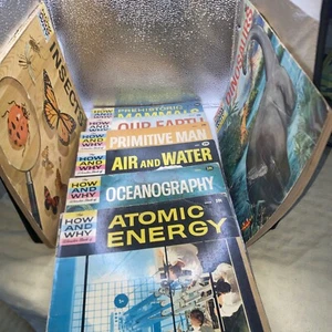 8 The How And Why Wonder Books Dinosaurs Mammals Our Earth Oceanography Insects - Imagen 1 de 13