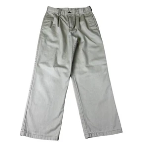 George Youth Pants Size 12 Casual Cream Khaki Casual Adjustable Waist - Picture 1 of 9