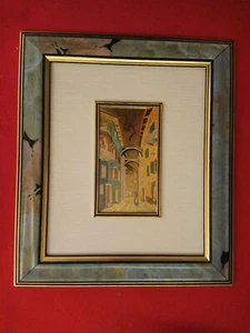 QUADRO QUADRETTO CREAZIONI ARTISTICHE SERIE ORO QUARTIERE CASE CITTA' ARCHI - Imagen 1 de 1