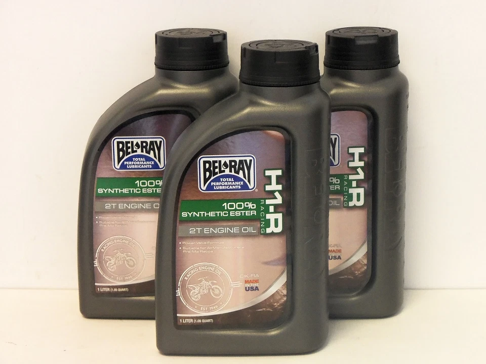 24,50€/l Bel Ray H1-R Racing 3 x 1 L vollsyn 2-Takt Öl für Motocross Renn Kart