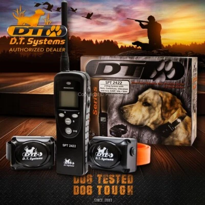DT Systems SPT2422 Super Pro e-Lite Long Range Remote 2-Dog Training Collars - Image 1 of 4