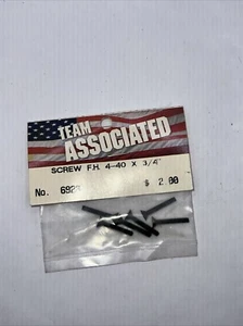 Team Associated Flat Head Machine Screws 4-40x3/4 Hex Drive Rc Hardware USA 6923 - Picture 1 of 2