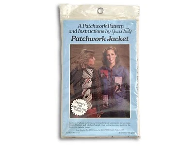 Vintage Quilted Patchwork Jacket Pattern Yours Truly 1980 #3737 S M L Uncut - Image 1 of 4