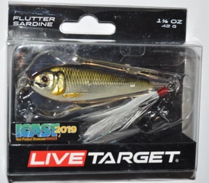 live target flutter sardine 3"  1.5oz fluttering jigging spoon silver bronze - Picture 1 of 3