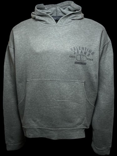 Felpa con cappuccio uomo design Valentino maglione oversize ITALIA grigio cemento taglia XL