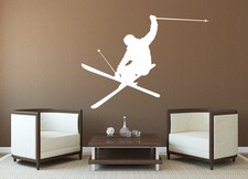 Skier 'parede Decalques Adesivo De Vinil Esportes Esqui De Neve Decoração Decalque Presente Masculino X122