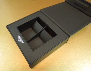 BEAUTIFUL GENUINE BENTLEY BLACK LEATHER KEY BOX MINT - Bild 1 von 5