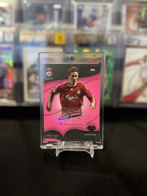 2022-23 Topps Liverpool Lineage - Legends Fernando Torres Auto #AU-FT Pink /80 - Image 1 of 3