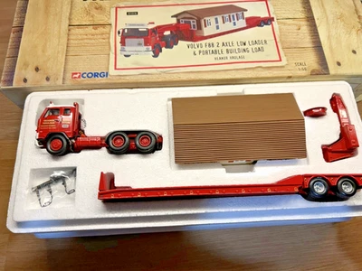 CORGI CC13110 VOLVO F88 2 AXLE LOW LOADER & BUILDING LOAD - heavy haulage - Image 1 of 2