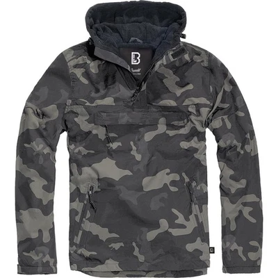 BRANDIT INDIVIDUAL WEAR Men's Fleece-Lined 1/4 Zip Windbreaker Pullover, Options - Image 1 of 4
