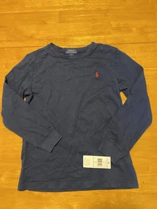 Polo Ralph Lauren Blue T-Shirt Boys Size 7 - Picture 1 of 5