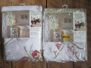 NEU Vintage 1998 Martha Stewart botanisch weiß Blumen Paneele Raffbänder (ODOR) - Bild 1 von 8