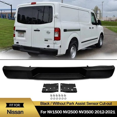 Steel Black Rear Bumper Assembly NI1102166 For Nissan NV1500 NV2500 2012-2021 Foto 1 de 4