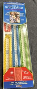 Provo Craft Knifty Knitter Kit 4 Piece Long Loom Series Set Knitting 21-0216 NEW - Picture 1 of 2