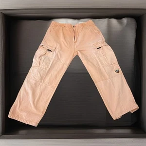 Vintage Ecko Unltd Cargo Hose Herren XXL Baggy Skater weites Bein Taschen Y2K Peach - Bild 1 von 14