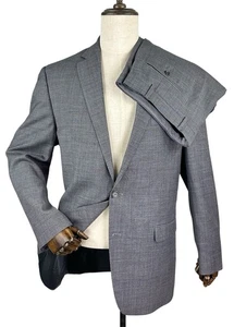 Chaps Gray Casual 2 Piece Suit Blazer Jacket Sport Coat Mens 44L Pants 42x30 - Picture 1 of 12