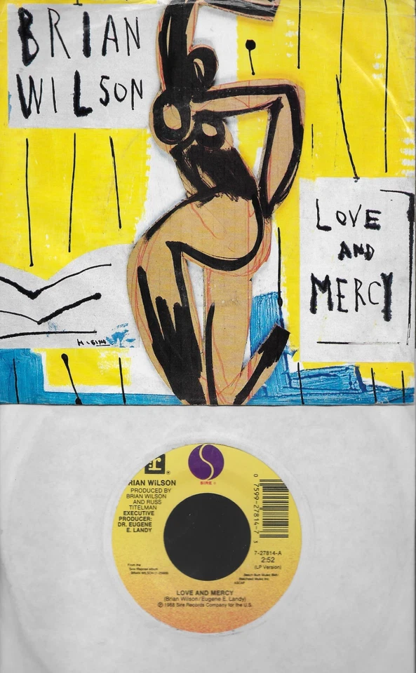 BRIAN WILSON Love And Mercy / Couldn't Get...  45 with PicSleeve  BEACH BOYS - Image 1 of 1