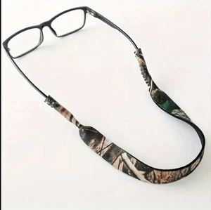 Neoprene Glasses/Spectacles/ Sunglasses Sport Strap/Cord/Holder - CAMOUFLAGE - Picture 1 of 8