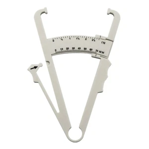 Body Fat Caliper w/Chart Body Mass Measuring Skinfold Tester Fitness Weight Loss - Picture 1 of 13