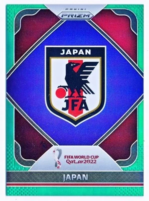 2022 Prizm World Cup Japan Team Badges Prizms Green #14 (4/5) - Image 1 of 2