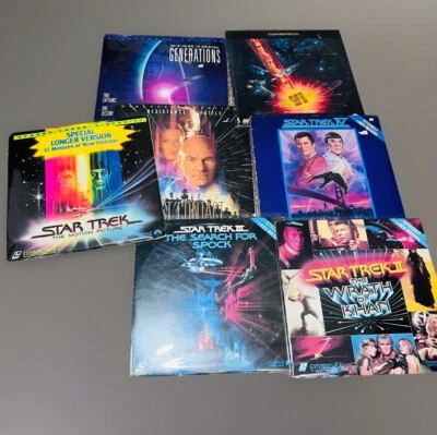 STAR TREK Laserdisc Collection 7 FILMS WIDESCREEN Special Editions - Image 1 of 4