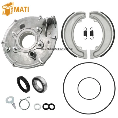 Rear Brake Backing Plate & Brake Shoe for Honda FourTrax 300 TRX300/FW 1988-2000 - Image 1 of 4