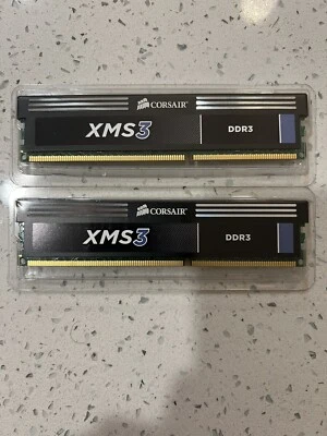 Corsair XMS3 DDR3 4GB(2GBX2) RAM Memory Sticks 1600MHZ New - Image 1 of 4