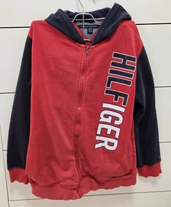 Tommy Hilfiger boys Hoodie, size 16/18 L/G/G, used, Red and Blue - Picture 1 of 9