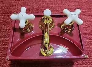 Premier 358L "The Savannah" Designer Bath Faucet-Solid Brass-Widespread-Polished - Picture 1 of 10