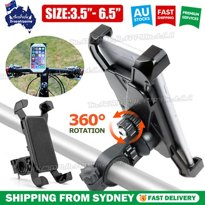 360° Rotation Bike Phone Holder Handlebar Mount for Motorcycle Bicycle MTB AU - image 1 of 4