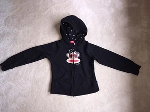HTF PAUL FRANK Julius Monkey Hoodie Jacket  Kids Size Small Black Cotton   2009 - Picture 1 of 12