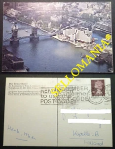 POSTCARD LONDON THE TOWER HOTELAERIAL VIEW 1977 LONDRES ENGLAND CC04896 UK - Picture 1 of 1
