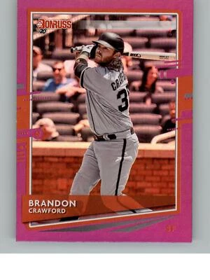 2020 Donruss Brandon Crawford 189   San Francisco Giants Holo Purple - Image 1 of 2