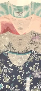 Women New V-Neck Short Sleeves Casual Tee size Small-Choice Color - Picture 1 of 3