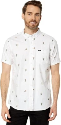 Camisa tejida de manga corta Rip Curl BLANCO ROTO para hombre Hula, pequeña de EE. UU. Foto 1 de 4