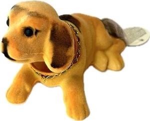 Wackeldackel Wackelhund Dackel Hund Wackelkopf Hundefigur ca. 15cm orange - Bild 1 von 4