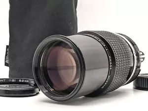 [N MINT Nikon Ai Nikkor 200mm f/4 MF Telephoto Lens w/ Cap Filter Pouch Japan - Picture 1 of 15