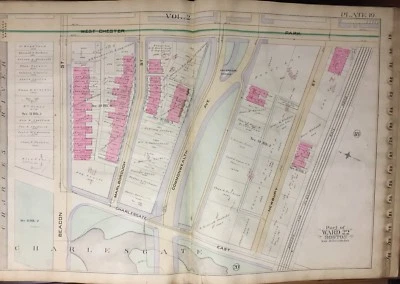ESTATUA ERICSON 1888 BOSTON & ALBANY RAIL ROAD LIEF PUERTA DE CHARLES MAPA DEL ATLAS ESTE Foto 1 de 4