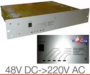 48V DC>220V AC SPANNUNGSWANDLER 300 W WECHSELRICHTER PWR ADAPTER 48VOLT > 220 MM - Bild 1 von 2