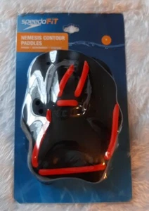 Speedo FIT Nemesis Contour Paddles Swim Accessory, Medium/Red. New In Package. - Picture 1 of 2