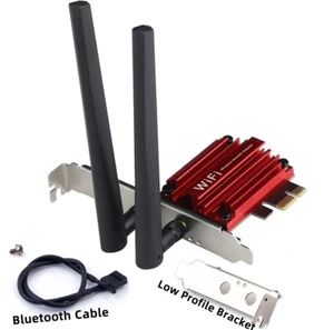 AX3000 Wireless PCIe WiFi 6 Card for Desktop Intel AX200 WiFi Bluetooth Adapter - Picture 1 of 10