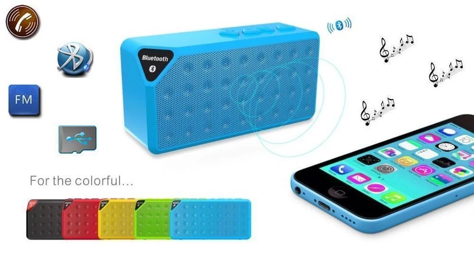 MINI ENCEINTE SPEAKER BLUETOOTH MP3 USB PORTABLE POUR IPHONE, SAMSUNG, NOKIA,... - Photo 1/1