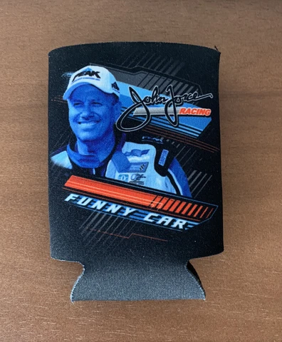John Force Racing Funny Car Can Koozie Coozie Cooler Cover
