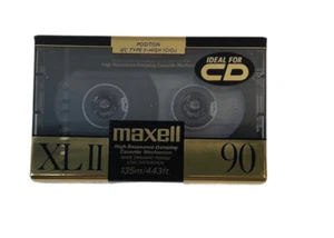 Maxell XL-II 90-minute Blank Audio Cassette NOS - Picture 1 of 3