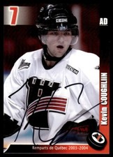 2003-04 Quebec Remparts QMJHL AUTO KEVIN COUGHLIN Saginaw Gears #7
