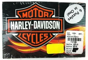 Harley-Davidson Motor Cycles (6 Block Puzzles in 1) Ages 2 & Up NEVER OPENED - Picture 1 of 10
