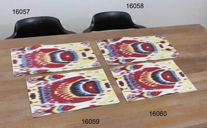 Ikat Kissenbezug Usbekisch 4er Set 11,61 Zoll x 20,87 Zoll Brandneu Schneller Versand 16057 - Bild 1 von 12