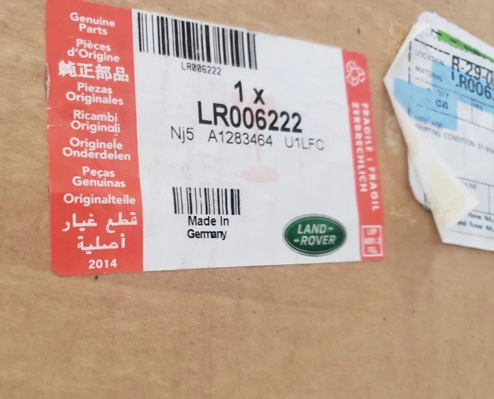 GENUINE LAND ROVER FRONT DOOR MOLDING OUTSIDE RANGE ROVER 03-12 LH LR006222 Foto 1 de 3